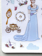Planche de stickers Regency core - 22 Stickers - Journaling Scrapbooking Penpaling - Princess Aesthetic - Inspiration Bridgerton
