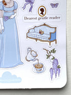 Planche de stickers Regency core - 22 Stickers - Journaling Scrapbooking Penpaling - Princess Aesthetic - Inspiration Bridgerton