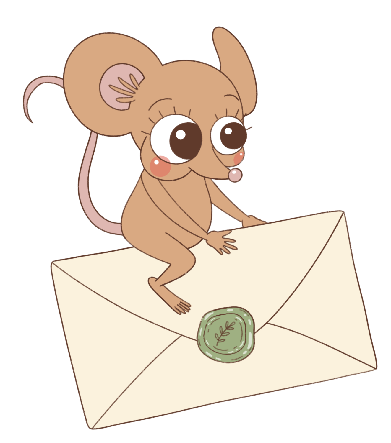 Mascotte facteur Loulou Illustration