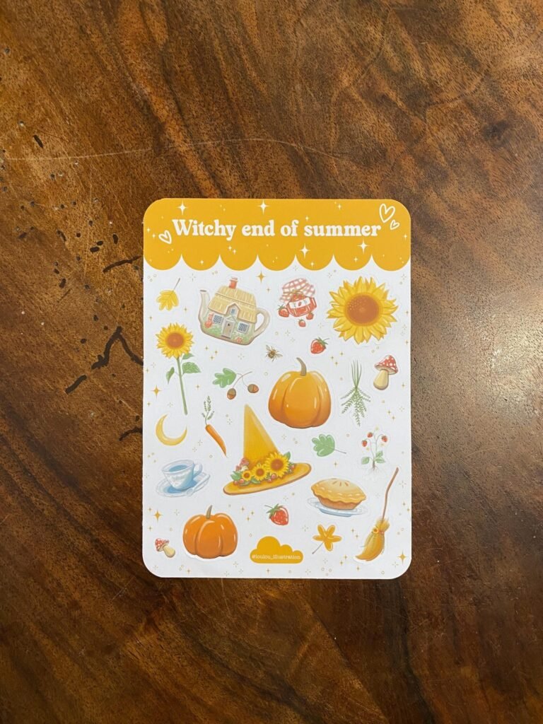 Planche d’autocollants "Witchy End of Summer"