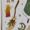 Planche d’autocollants "Sorcière de Yule"