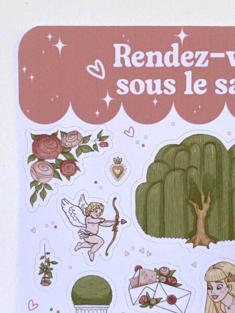 Lot de papeterie "Rendez-Vous Sous Le Saule"