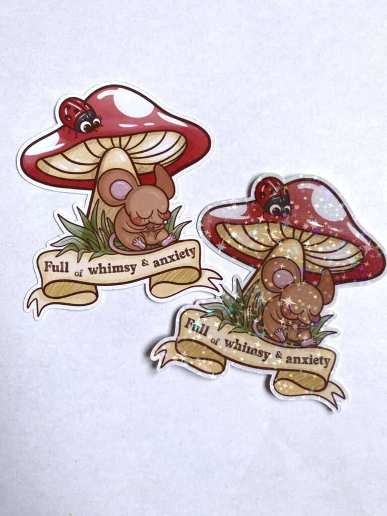 Sticker « Full Of Whimsy & Anxiety »