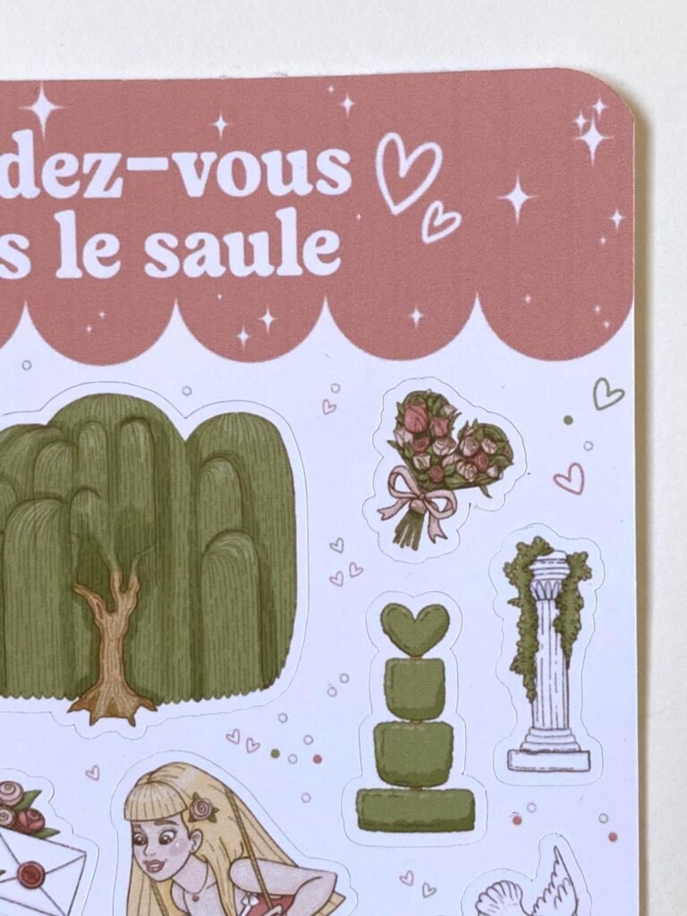 Lot de papeterie "Rendez-Vous Sous Le Saule"