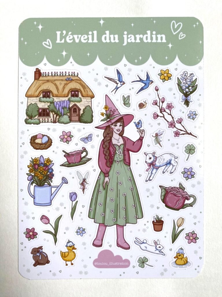 Lot de papeterie "L’Éveil Du Jardin"