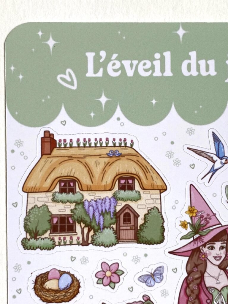 Planche de stickers "L’Éveil Du Jardin"