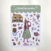 Planche de stickers "L’Éveil Du Jardin"