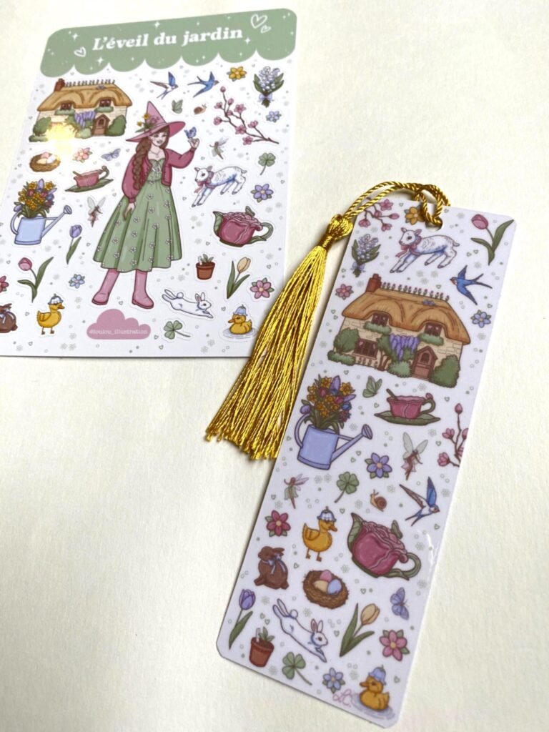 Marque-Page Laminé "L’Éveil Du Jardin"