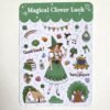 Planche de stickers "Magical Clover Luck"