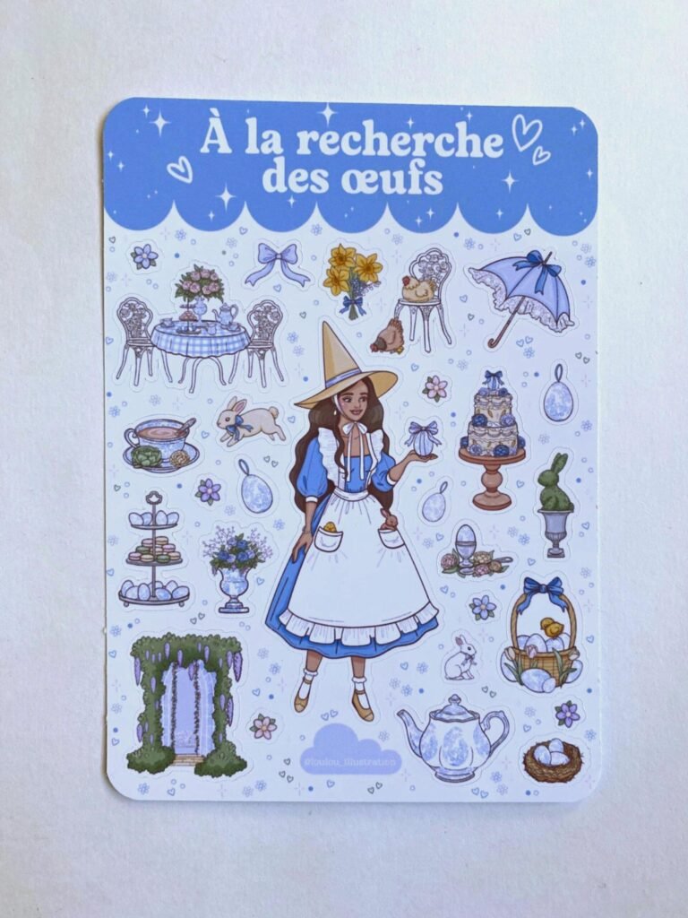 Planche de stickers "À la recherche des œufs"