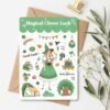 Planche de stickers "Magical Clover Luck"