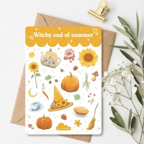 Planche d’autocollants "Witchy End of Summer"