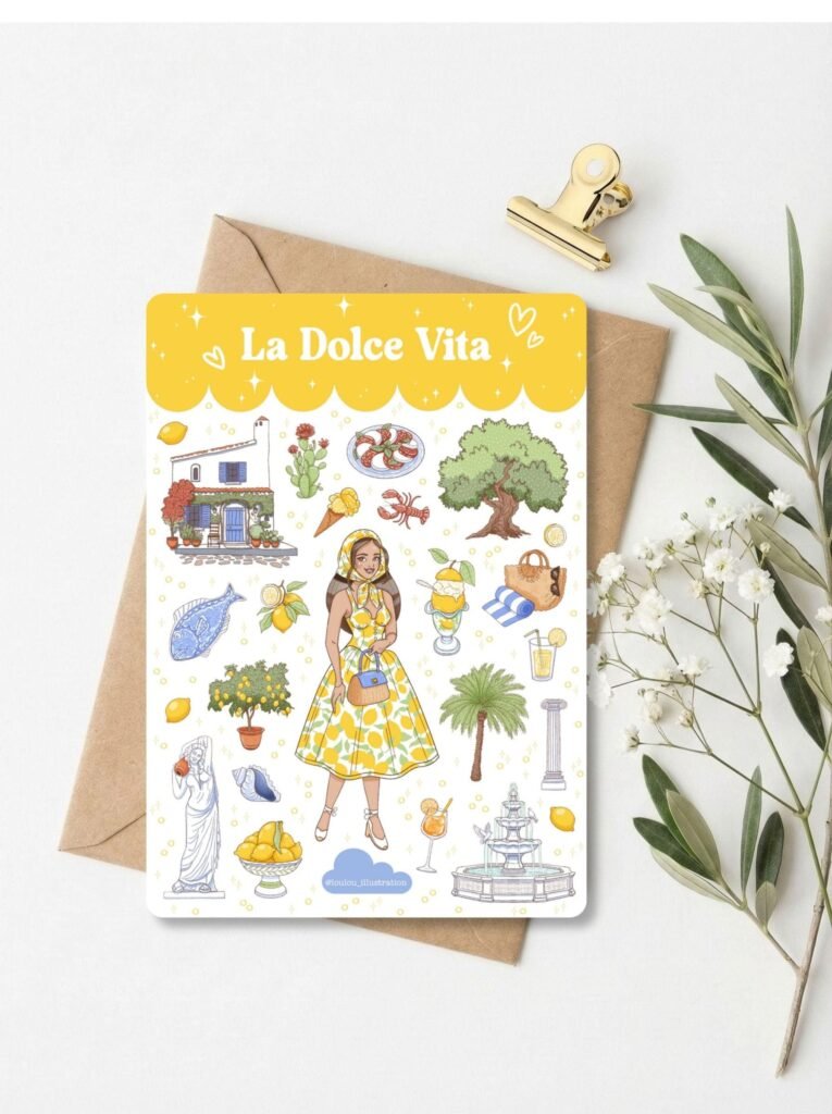 Planche de Stickers "La Dolce Vita"