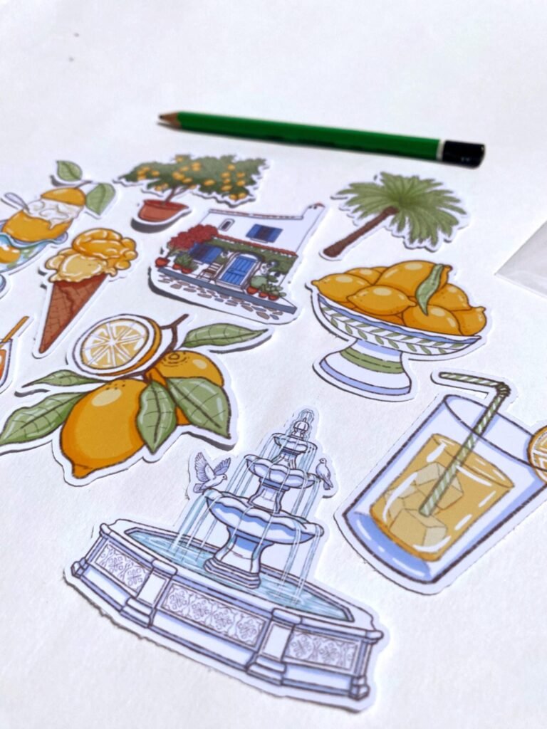 Lot de 10 Stickers "La Dolce Vita"