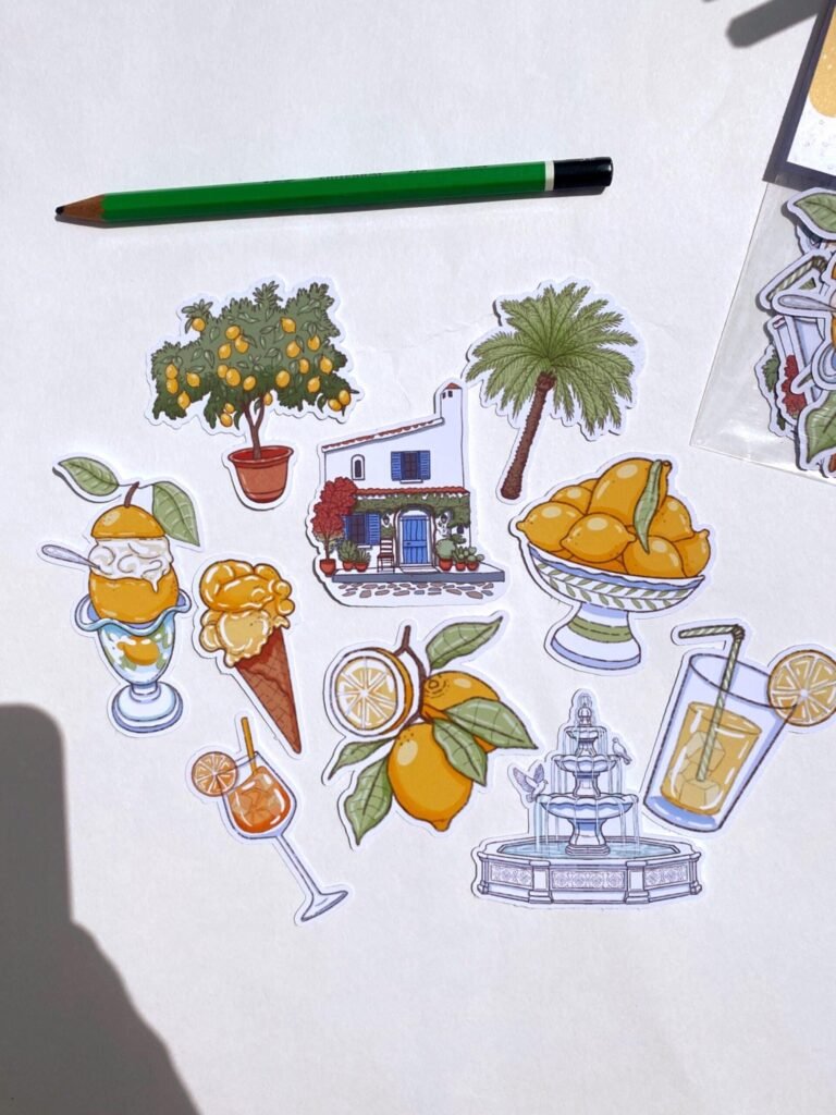 Lot de 10 Stickers "La Dolce Vita"