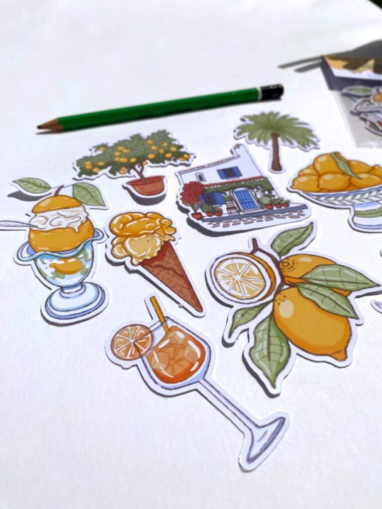Lot de 10 Stickers "La Dolce Vita"