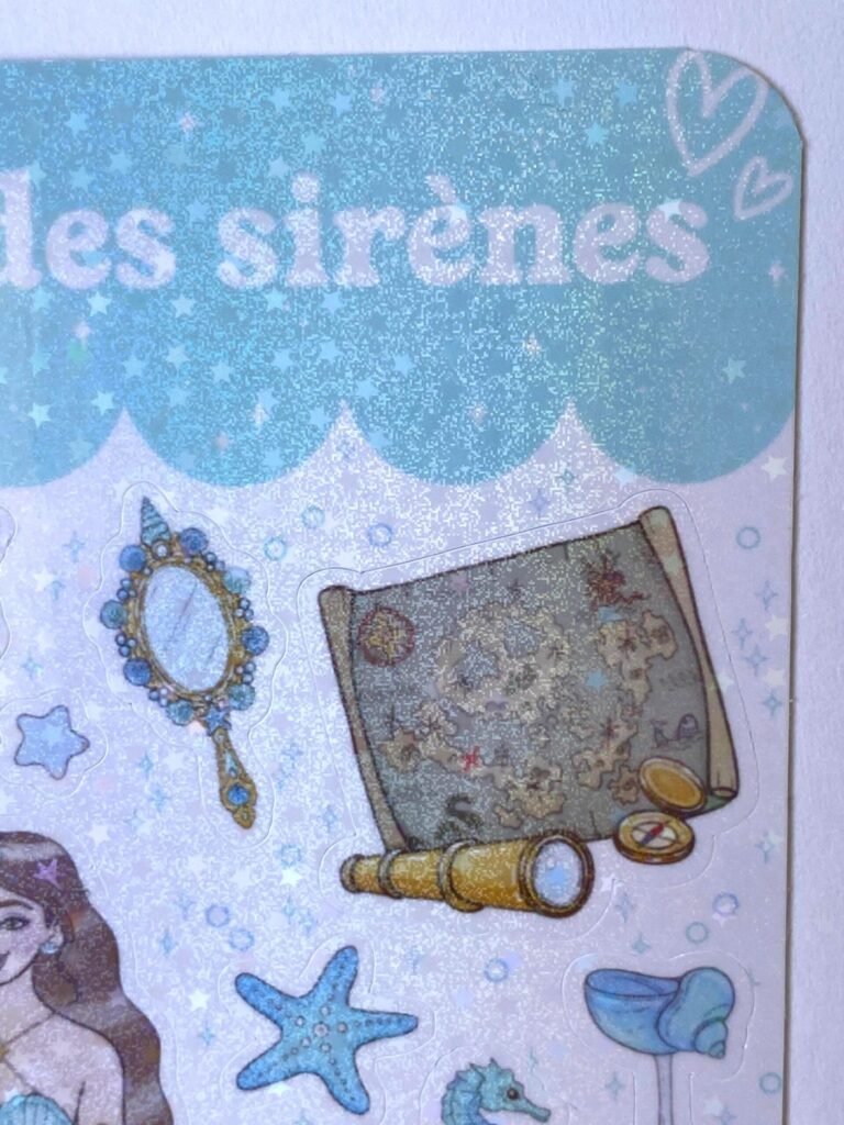Planche d’autocollants "Le Trésor des Sirènes"
