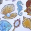 Lot de 10 Stickers "Le Trésor des Sirènes"