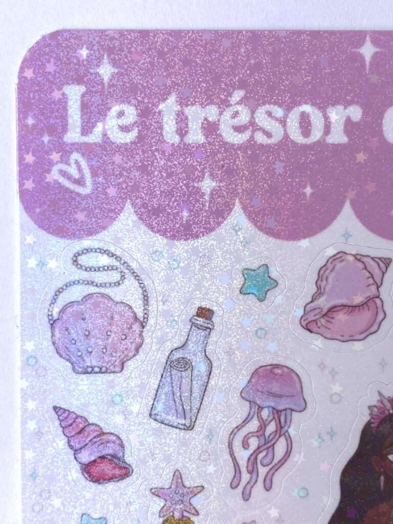 Planche d’autocollants "Le Trésor des Sirènes"