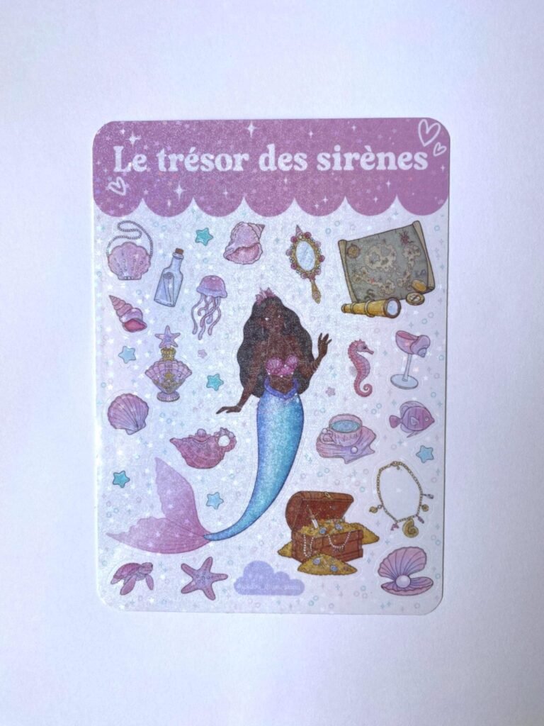 Planche d’autocollants "Le Trésor des Sirènes"