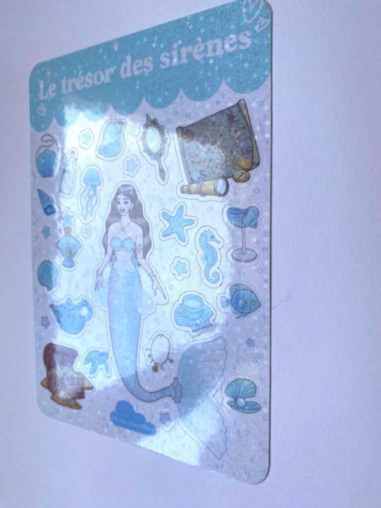 Planche d’autocollants "Le Trésor des Sirènes"