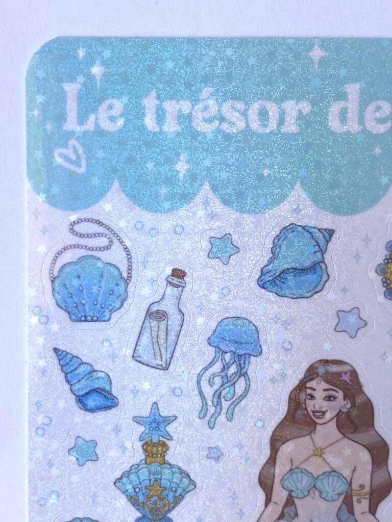 Planche d’autocollants "Le Trésor des Sirènes"