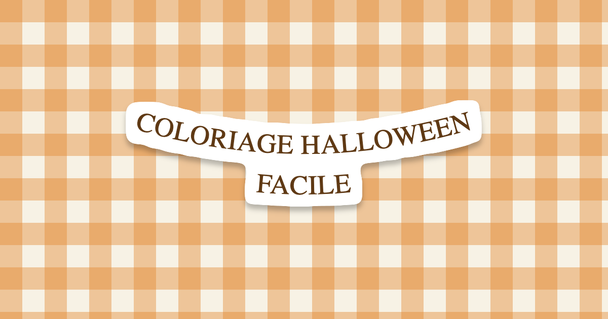 Coloriage d’Halloween facile : l’activité idéale pour occuper les enfants
