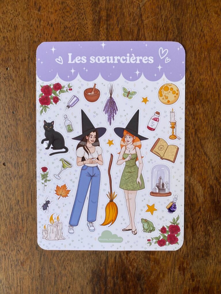 Lot de papeterie "les soeurcières"