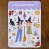 Stickers witchy Les Soeurcières, planche A6 faite main pour bullet journal