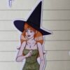 Planche de stickers witchy faite main dans l'atelier de Loulou Illustration
