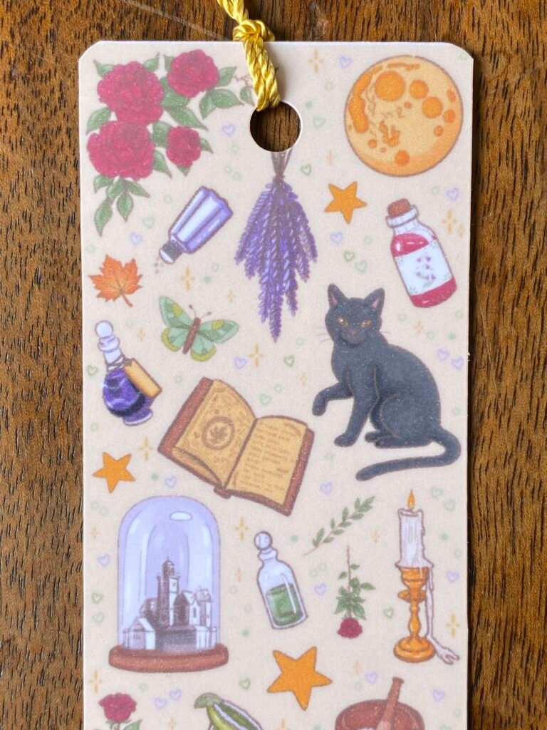 Marque-page sorcière « Les Soeurcières » witchy inspiré de Practical Magic, laminé fait main