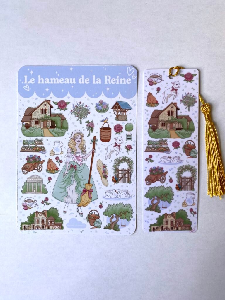 Lot de papeterie "Le Hameau de la Reine"