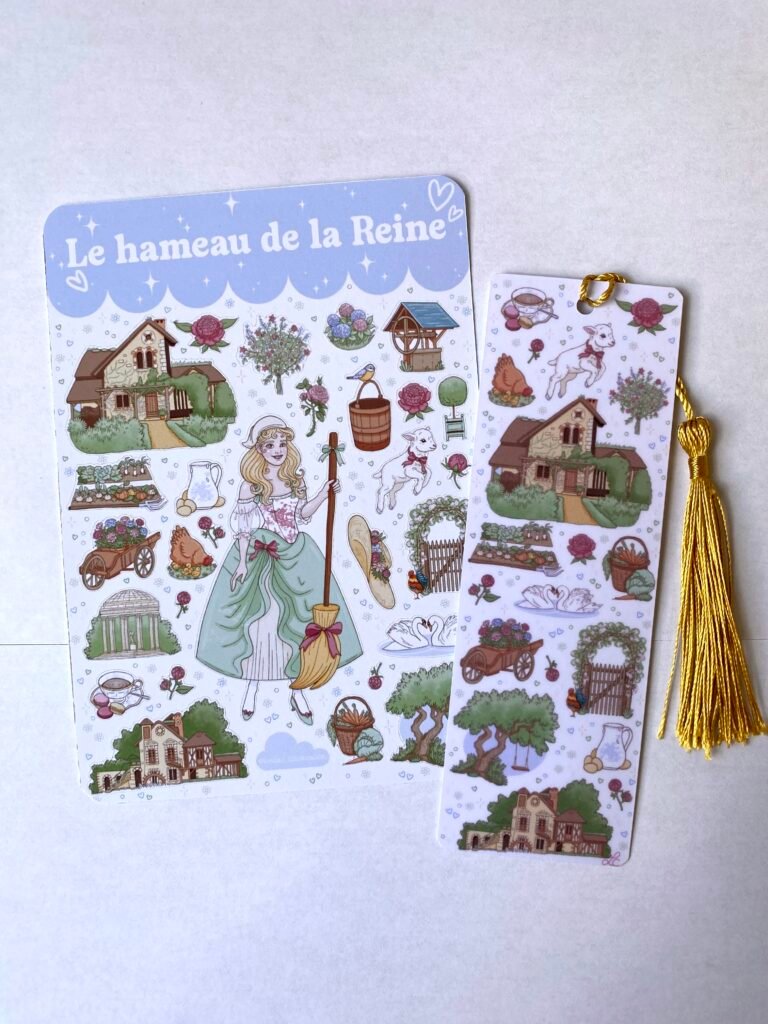 Lot de papeterie "Le Hameau de la Reine"