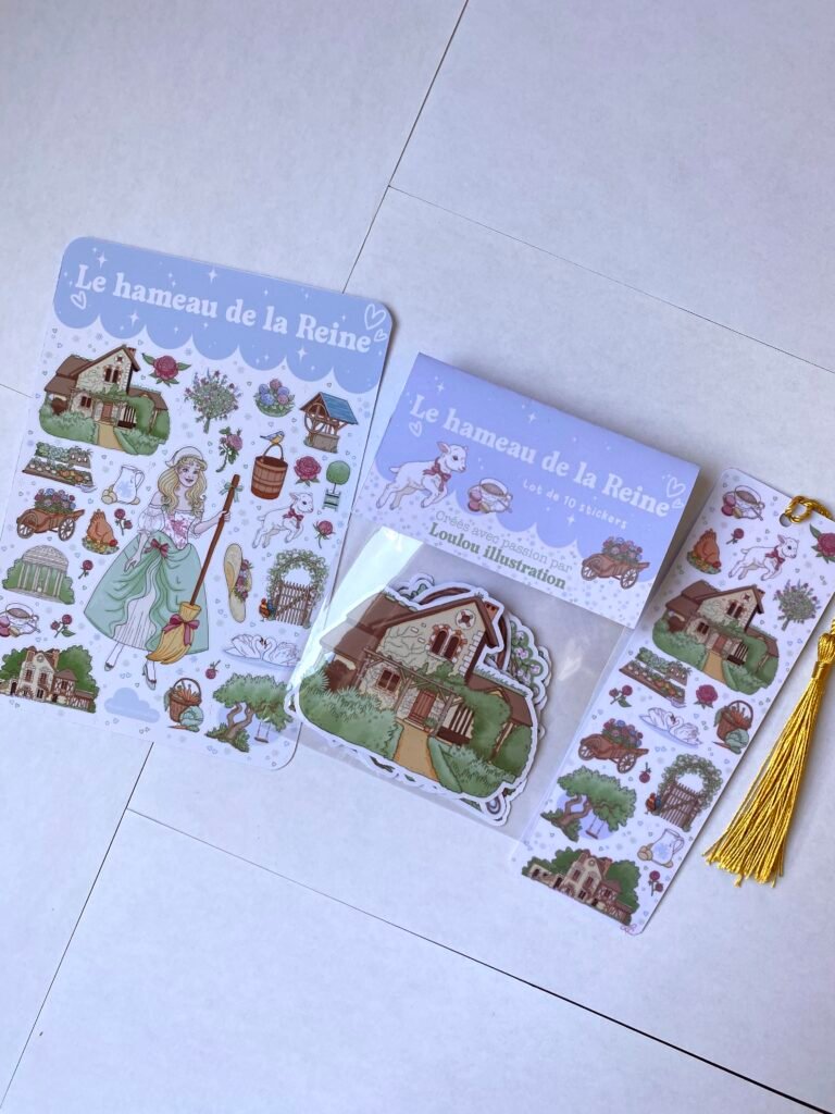 Lot de 10 Stickers "Le Hameau de la Reine"
