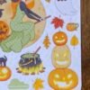 Planche de stickers Halloween cottagecore, Loulou