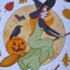 Papeterie Halloween cottagecore faite main, Loulou