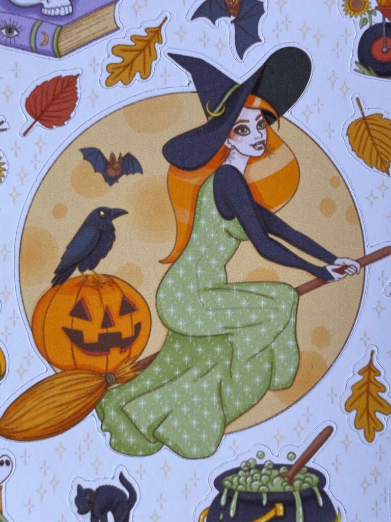 Papeterie Halloween cottagecore faite main, Loulou
