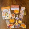 Sticker Halloween chaton et citrouille cottagecore, Loulou
