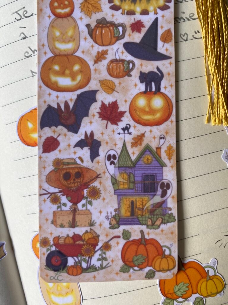 Papeterie Halloween cottagecore faite main, Loulou