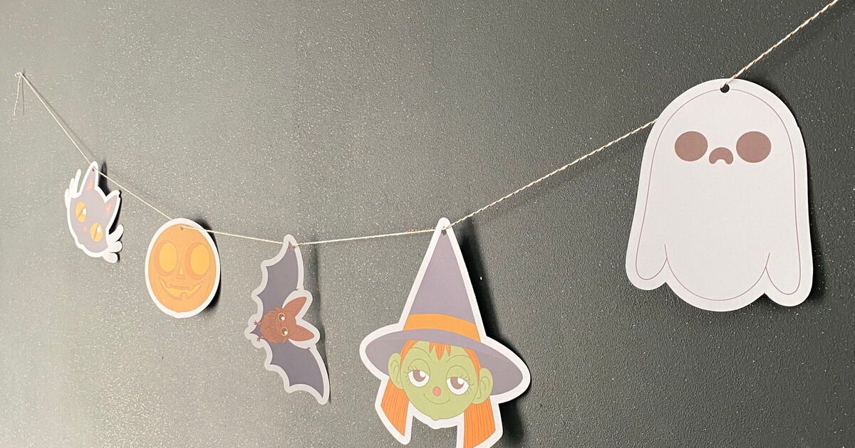 Guirlande d’Halloween en papier à imprimer : le DIY facile pour décorer ta maison